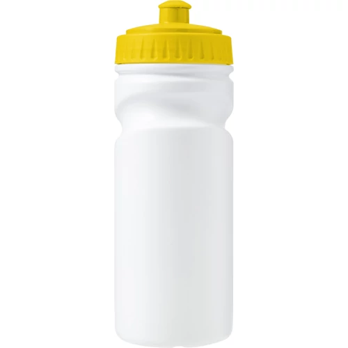 Kulacs, 500 ml, újrahasznosítható műanyag, sárga