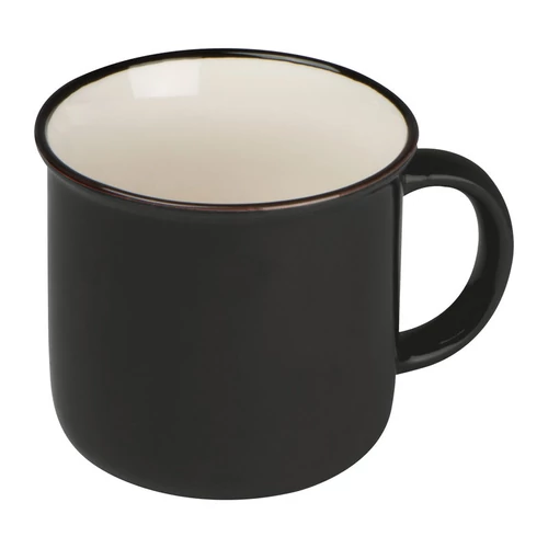 Kerámia bögre, 350 ml, fekete