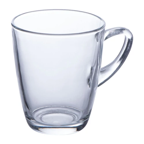 Üveg bögre, 300 ml, áttetsző