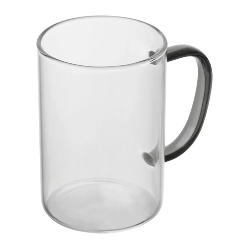 Üvegbögre színes füllel, 250 ml, fekete