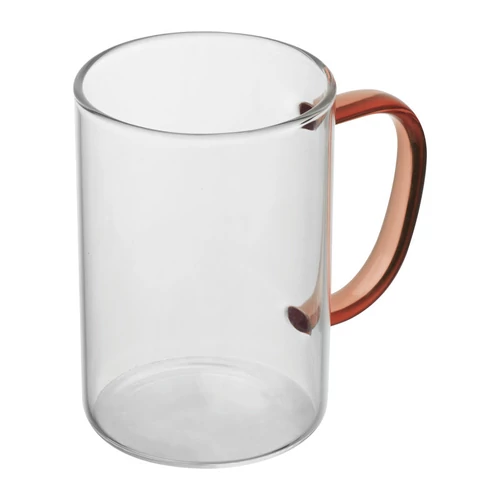 Üvegbögre színes füllel, 250 ml, piros