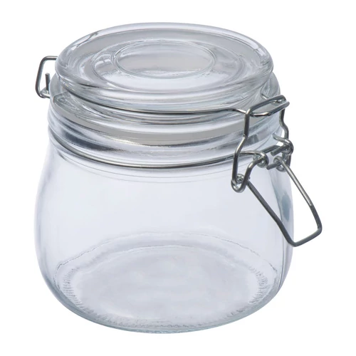 Zárható tárolóedény, 400 ml, áttetsző