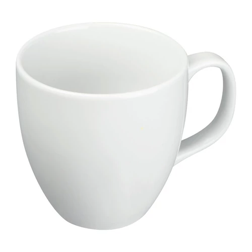 Porcelán bögre, 400 ml, fehér