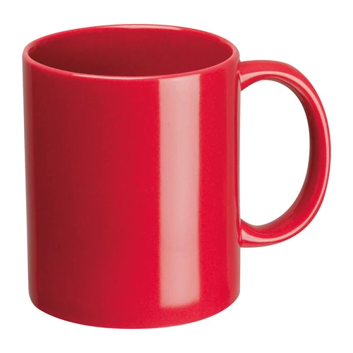 Kerámia bögre, 300 ml, piros