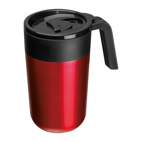 Rozsdamentes acél termoszbögre 400 ml, piros