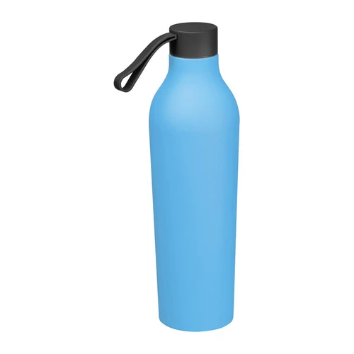 Gumírozott ivópalack, 750 ml, világos kék
