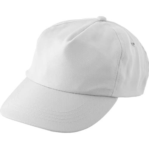 5 paneles RPET baseballsapka, fehér