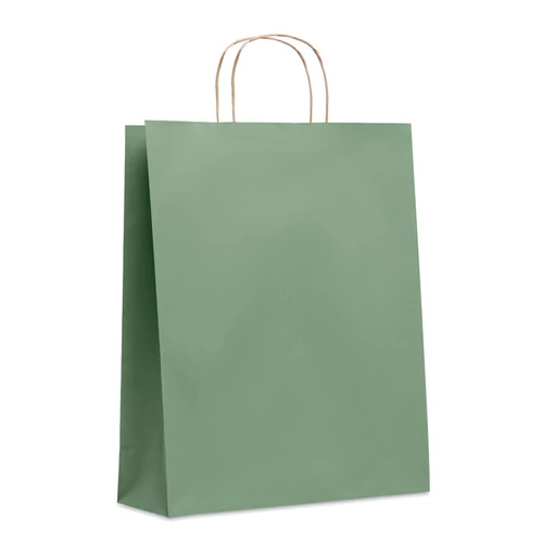 Nagy papír ajándéktasak, 90 g., zöld