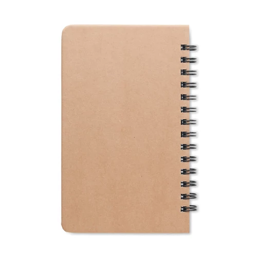 GROWNOTEBOOK™ A5 vonalas fenyő jegyzetfüzet, bézs