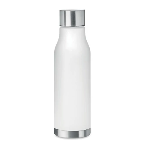 RPET palack, 600 ml, áttetsző fehér