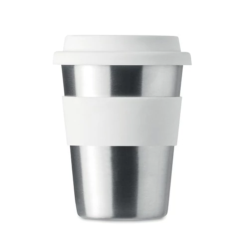 Rozsdamentes acél pohár 350ml, fehér