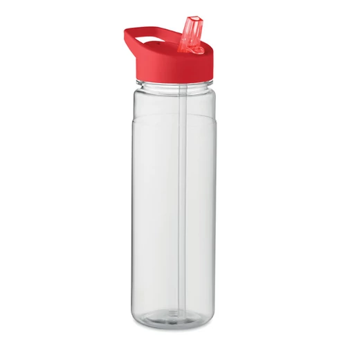 RPET palack PP fedéllel 650 ml, piros