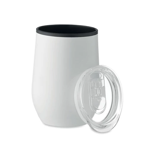Duplafalú úti pohár 350 ml, fehér