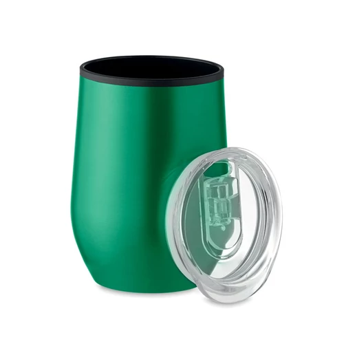 Duplafalú úti pohár 350 ml, zöld