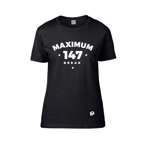 Női kereknyakú póló, fekete – MAXIMUM 147 BREAK