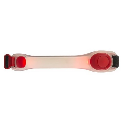 Villogó LED-es szilikon karpánt, piros