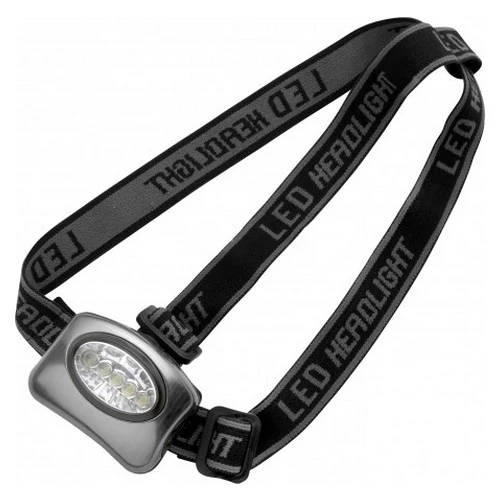 Fejlámpa 5 LED-es, ezüst