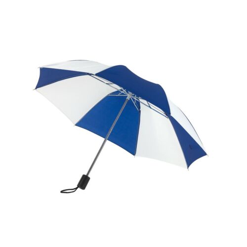 REGULAR összecsukható mechanikus esernyő, kék, fehér