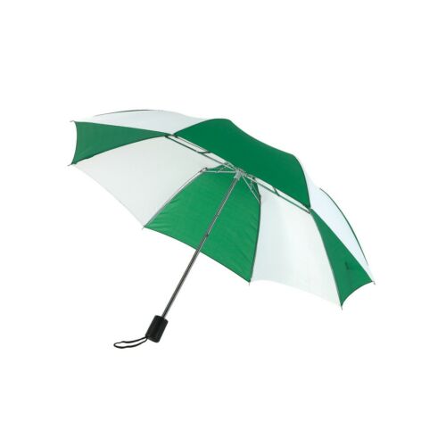 REGULAR összecsukható mechanikus esernyő, zöld, fehér