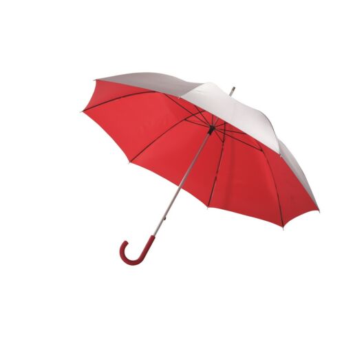 SOLARIS alumínium üveggyapot golf esernyő, ezüst, vörös