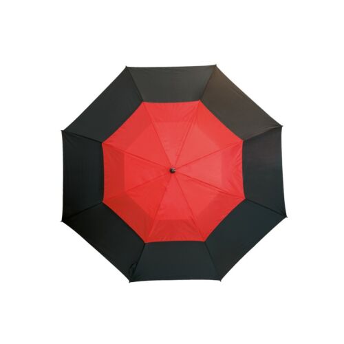 MONSUN üveggyapot golf esernyő, fekete, piros