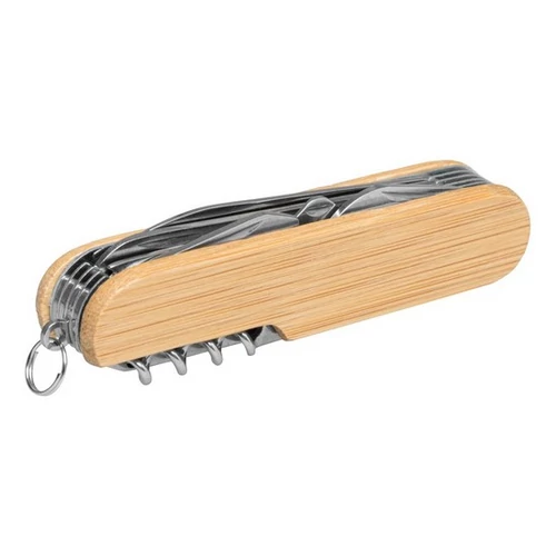 BAMBOO HELPER 11 részes zsebkés, bicska, barna