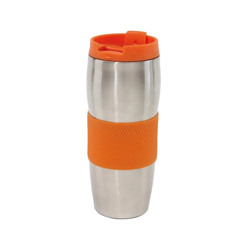 AU LAIT duplafalú termobögre, narancssárga, ezüst