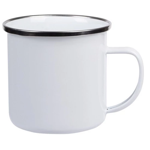 VINTAGE CUP zománcozott bögre, fehér