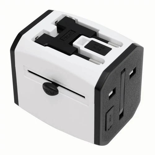 TRAVEL POWER utazó adapter, fehér