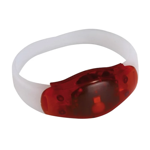 FESTIVAL világító csuklópánt, vörös, átlátszó