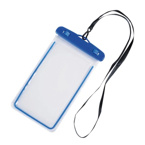 DIVER cseppálló mobiltelefon tartó, kék, átlátszó