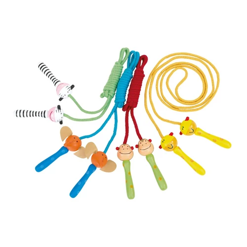 ANIMAL ANIMATION Színes ugrókötél különféle állatfigurás fogóval