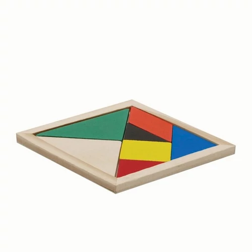 TANGRAM BASE fa puzzle játék, Színes