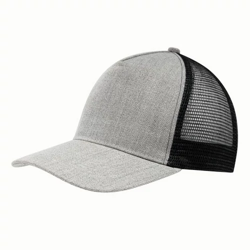 CASUAL FIT 5 paneles baseball sapka, szürke/fekete