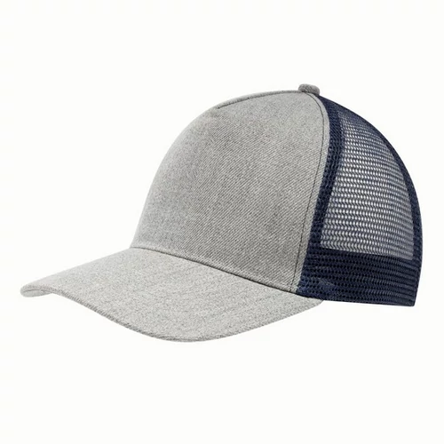 CASUAL FIT 5 paneles baseball sapka, szürke/sötétkék