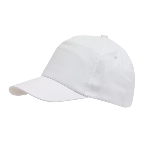 FAVOURITE 5 paneles baseball sapka, fehér
