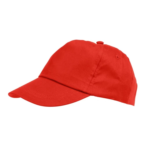 KIDDY WEAR 5 paneles gyermek baseball sapka, vörös