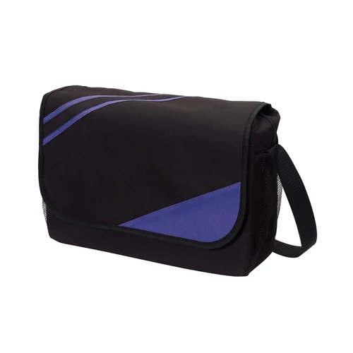 CITY válltáska, fekete, lila