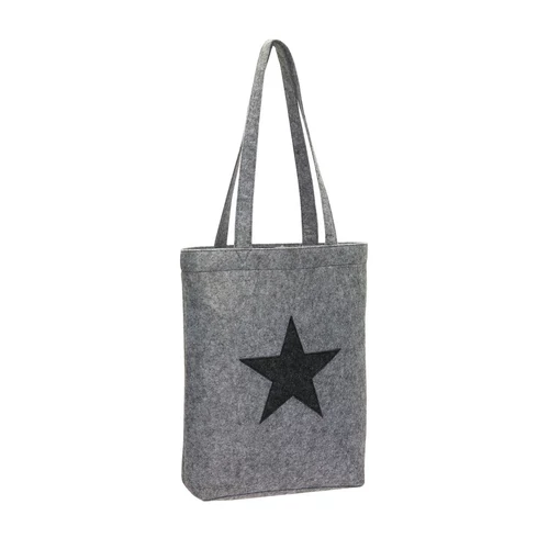 STAR DUST filc bevásárlótáska, szürke