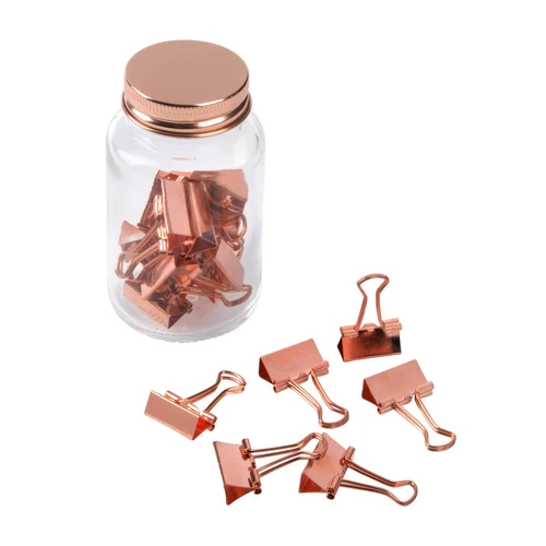 COPPER CLAMP iratcsipeszek üvegben, réz