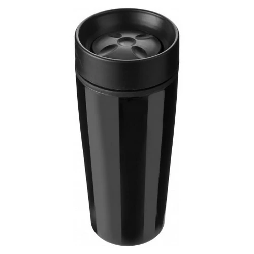 Duplafalú bögre, 450 ml, fekete