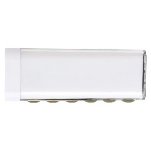 Powerbank 2200 mAh, ABS műanyag, fehér