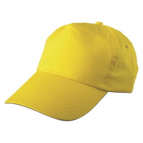 Twill baseballsapka, sárga