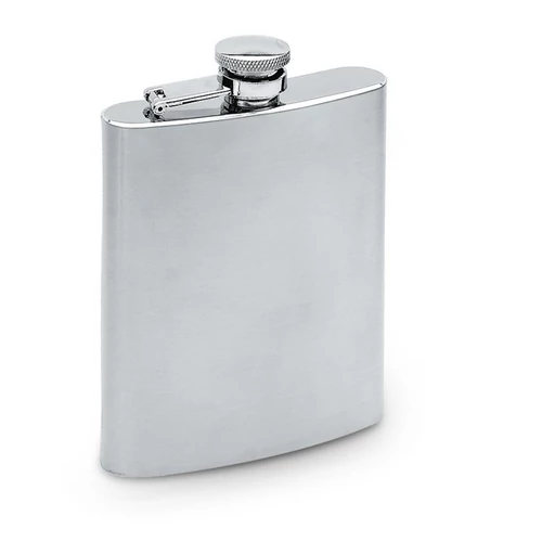SLIMMY FLASK Laposüveg, matt ezüst