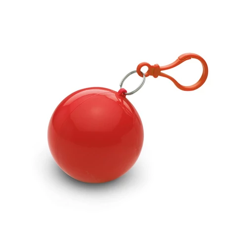 NIMBUS Esőponcsó gömb tokban, piros