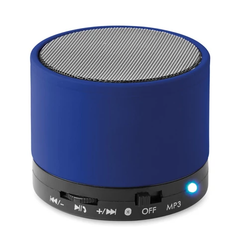 ROUND BASS Kerek Bluetooth hangszóró, királykék