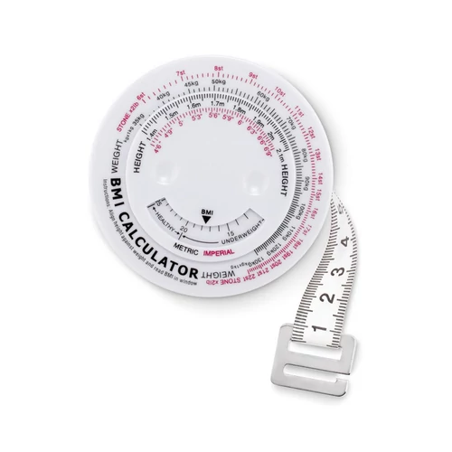 MEASURE IT BMI kalkulátor és mérőszalag, fehér