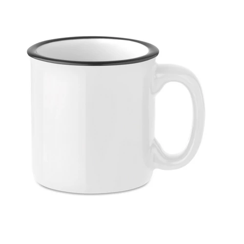 TWEENIES Retró kerámia bögre, 240 ml, fehér
