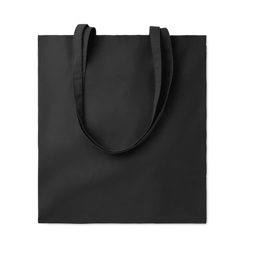 COTTONEL COLOUR + Pamut bevásárlótáska, 140 g., fekete