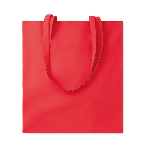 COTTONEL COLOUR + Pamut bevásárlótáska, 140 g., piros